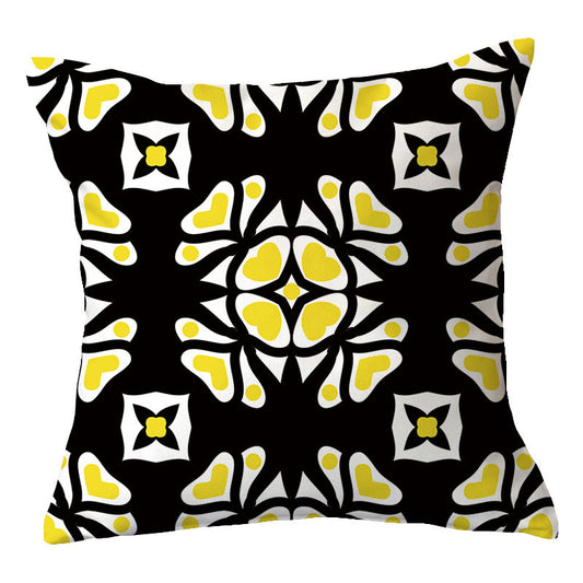 Traditional Geometric Mandala Cushion Cover