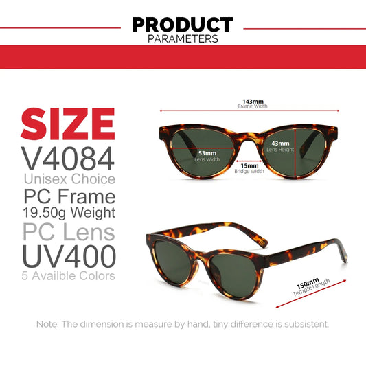VIVIBEE 2026 Cat Eye Sunglasses Women Leopard Frame Retro Cateye Summer Jasper Green Lens Vintage Female Small Sun Glasses
