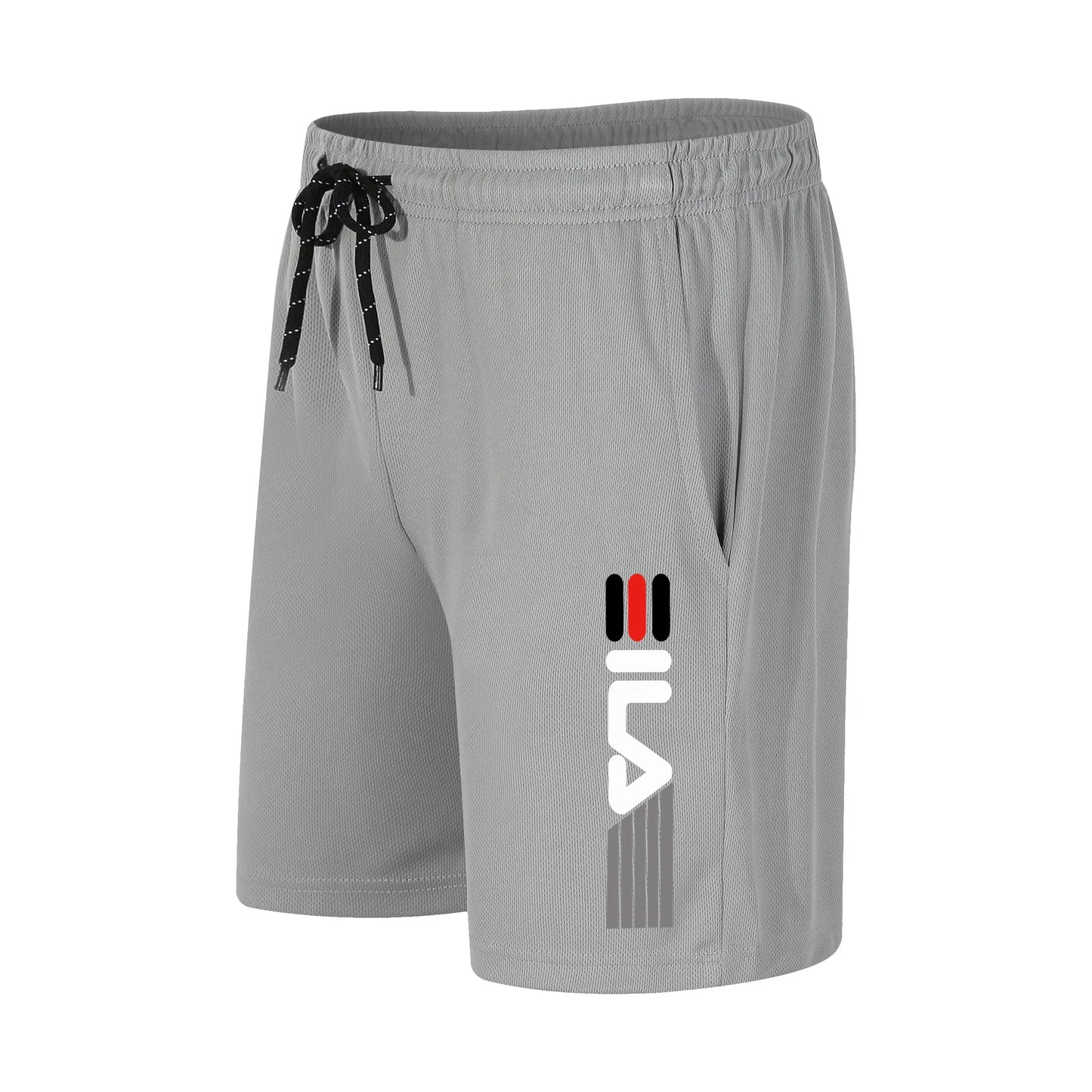 Men's Running Shorts Casual Sports Breathable Mesh Quick Dry Shorts Outdoor Hiking Clothing Fitness Quick Dry Drawstring Shorts