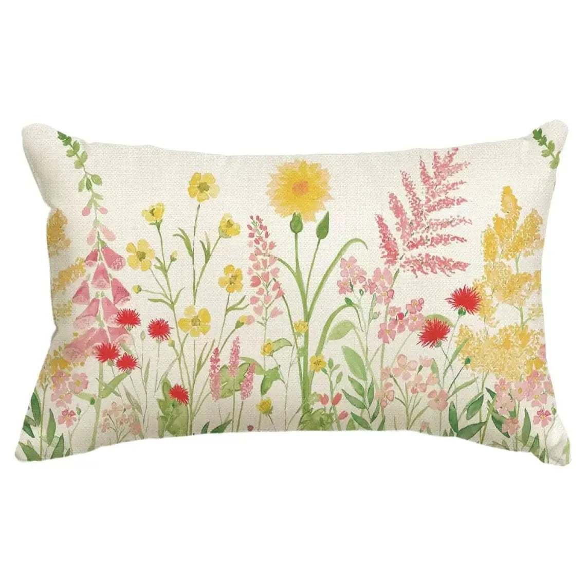 VIKAMA Floral Cushion Cover Double-Sided Printed Living Room Sofa Cushion Cover Bedroom Headboard Pillowcase Home Decor
