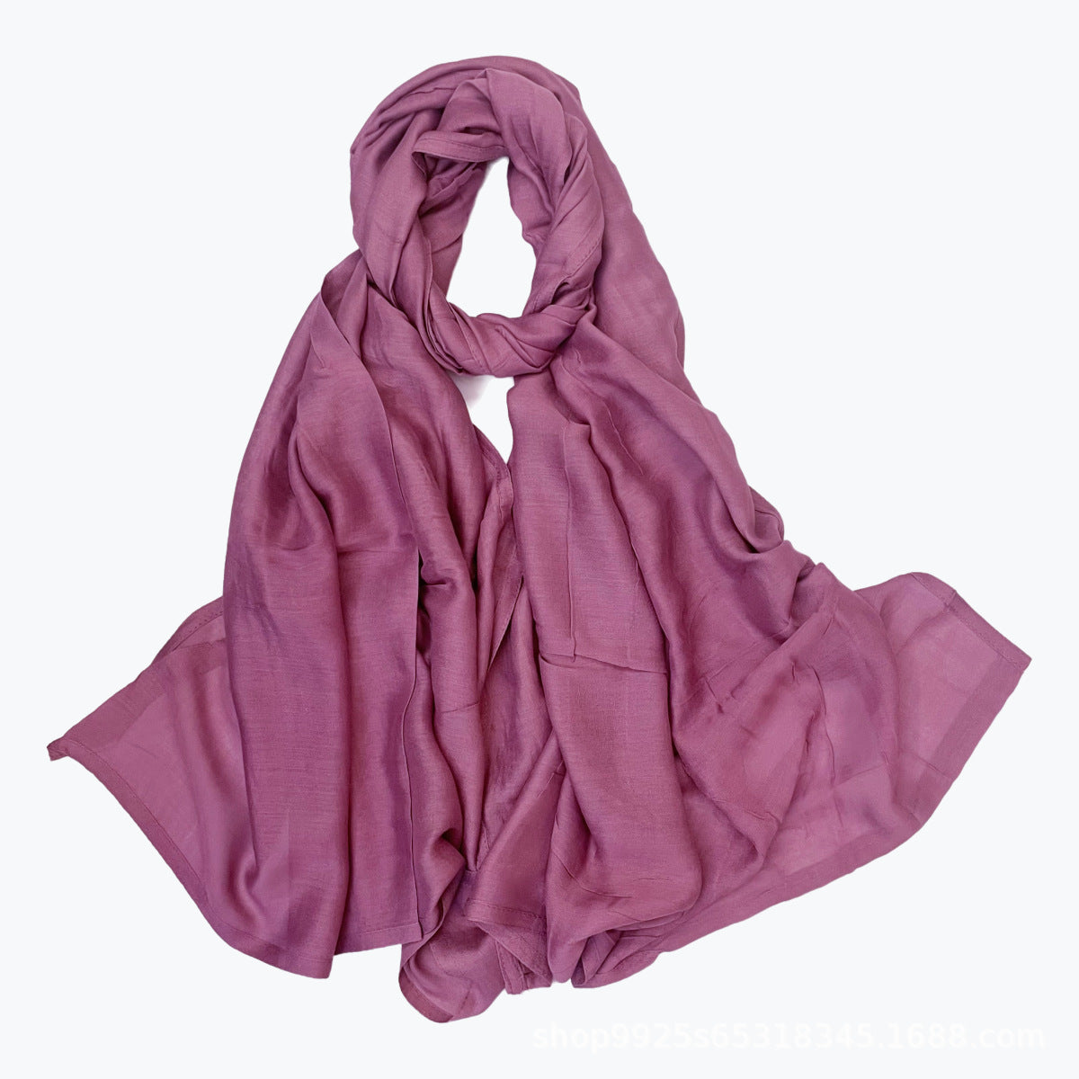 Cross-border Foreign Trade Modal Headscarf Double-Needle Rayon Scarf