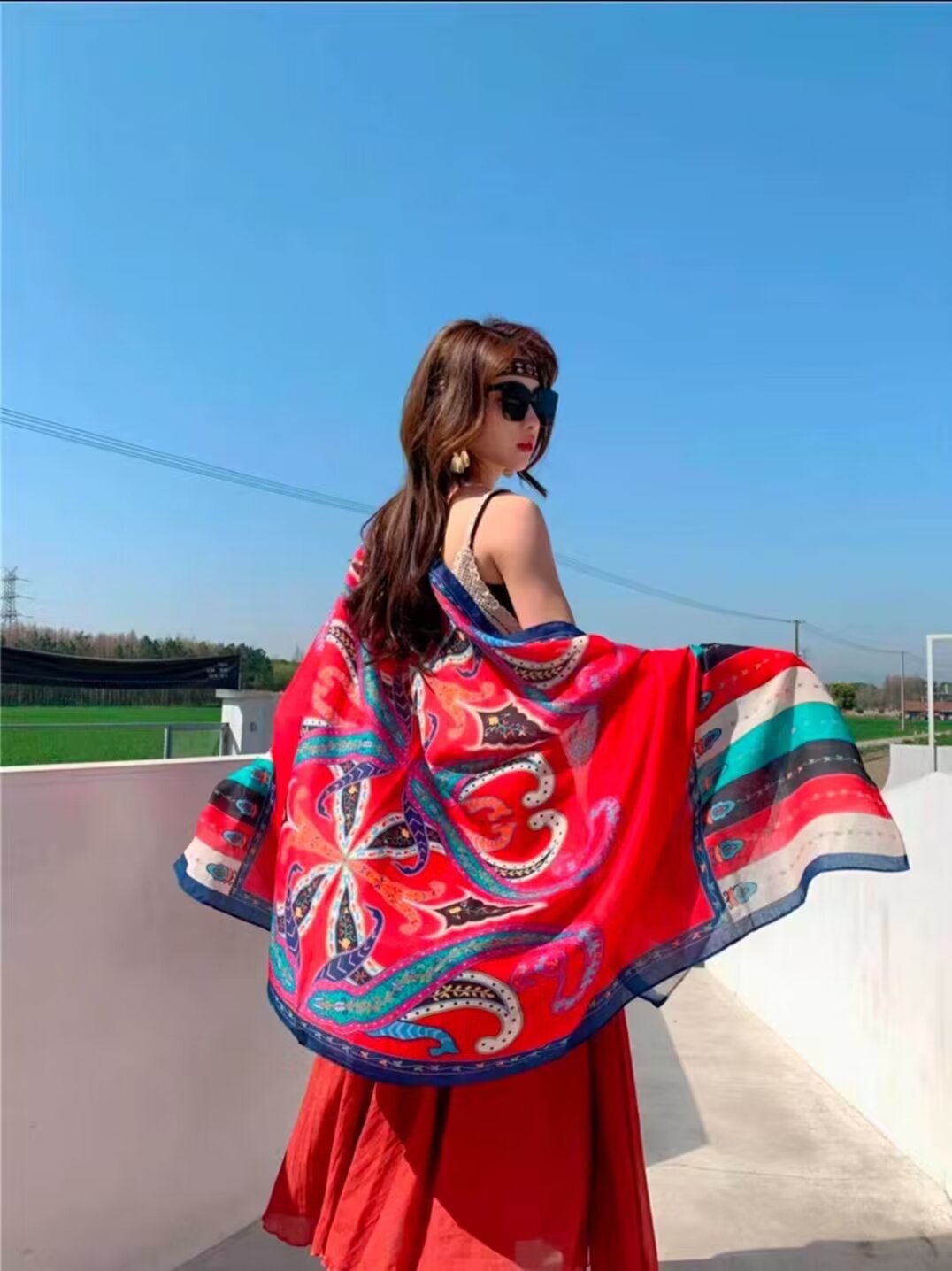 Ethnic-style Dual-use Beach Towel New Arrival