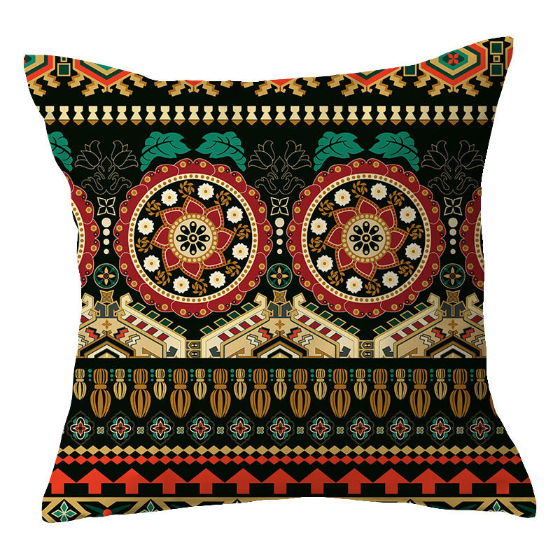 Traditional Geometric Mandala Cushion Cover