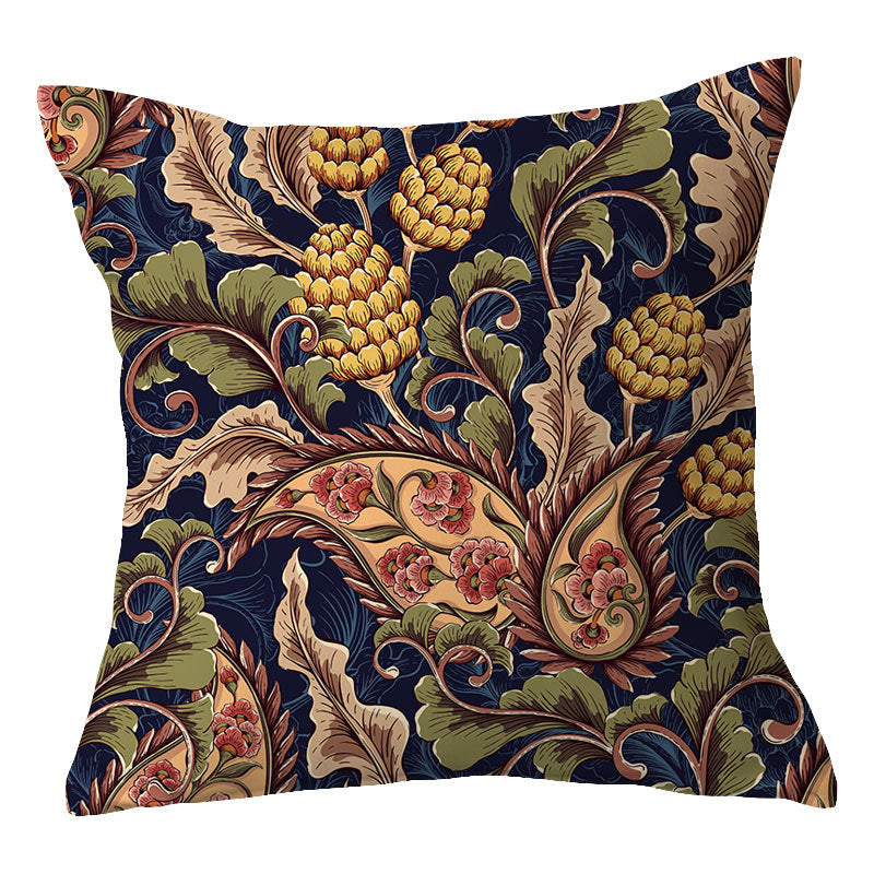 Traditional Geometric Mandala Cushion Cover