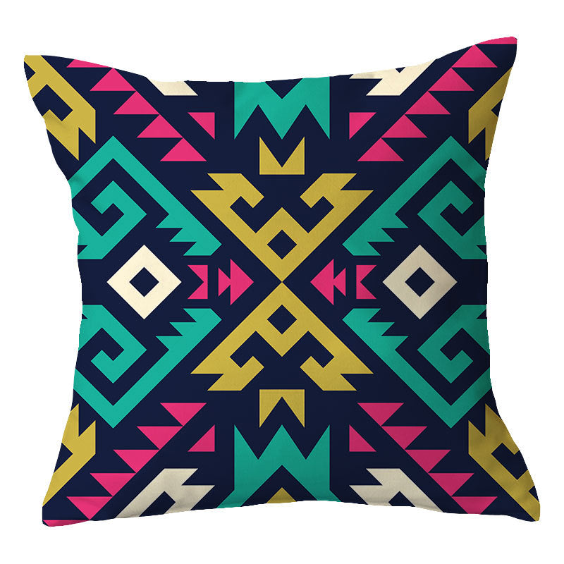 Traditional Geometric Mandala Cushion Cover
