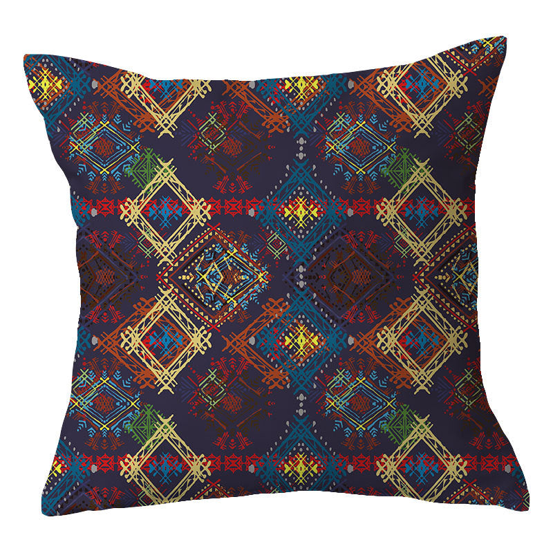Traditional Geometric Mandala Cushion Cover