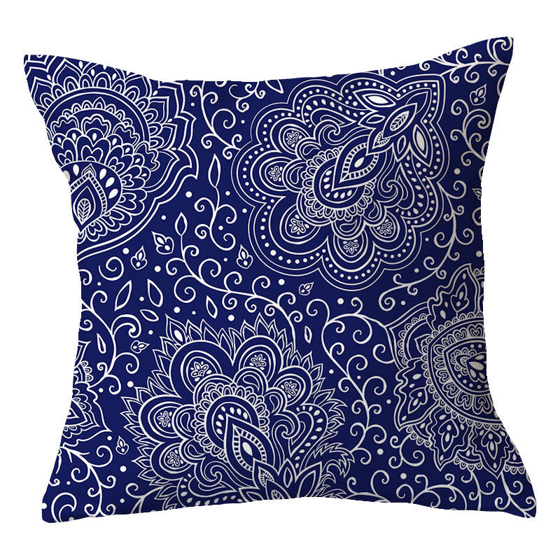Traditional Geometric Mandala Cushion Cover