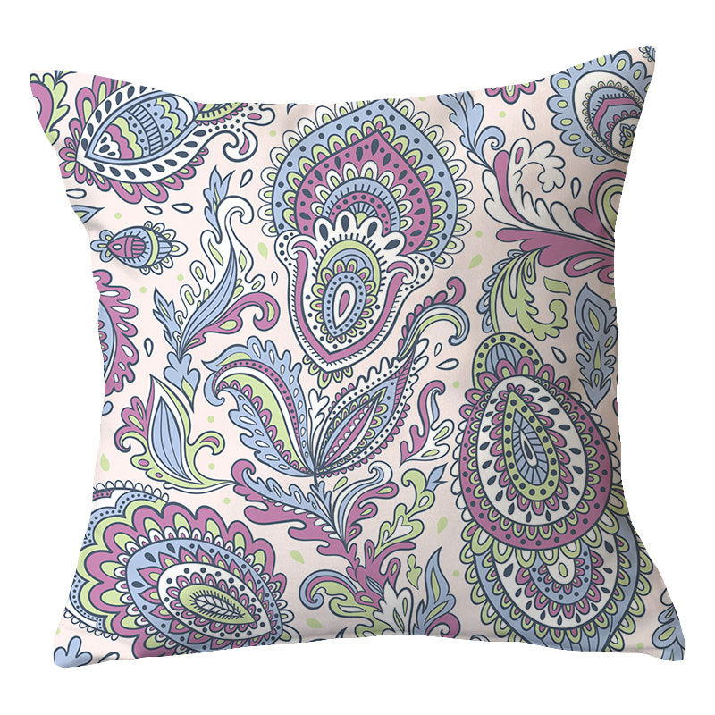Traditional Geometric Mandala Cushion Cover