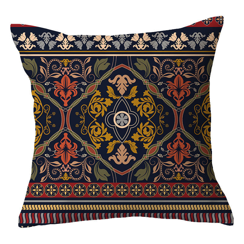 Traditional Geometric Mandala Cushion Cover