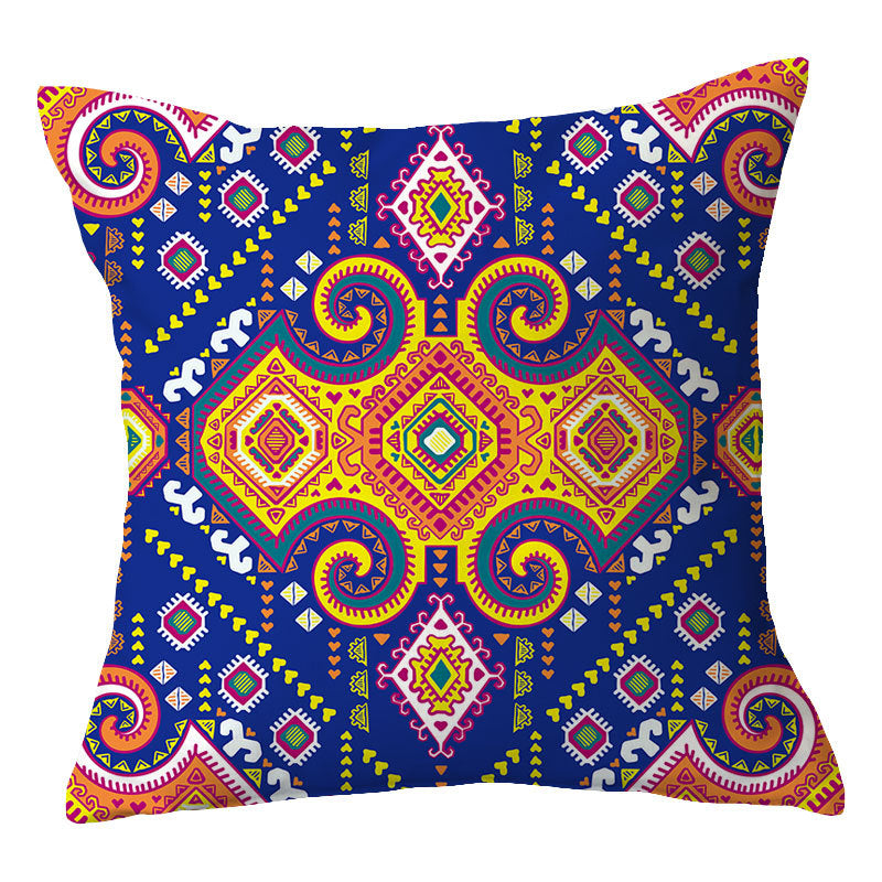Traditional Geometric Mandala Cushion Cover
