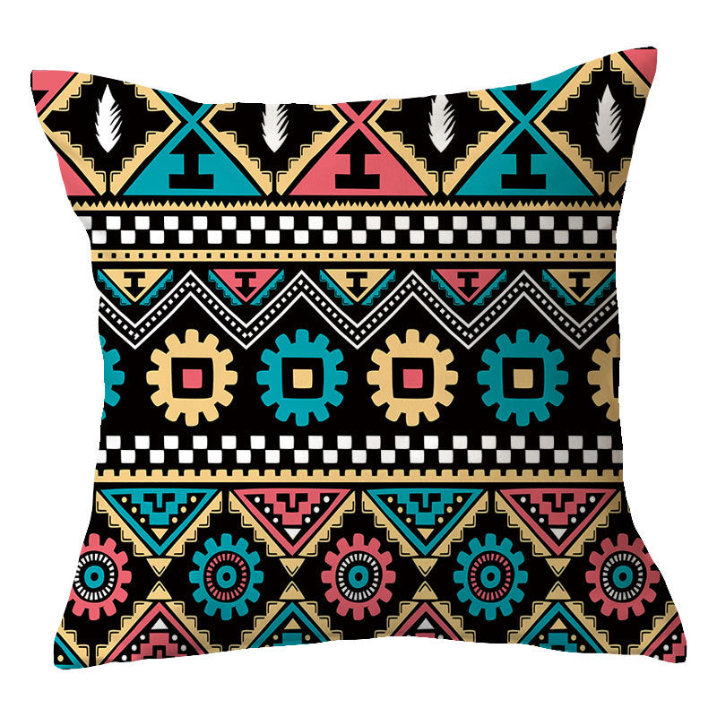 Traditional Geometric Mandala Cushion Cover