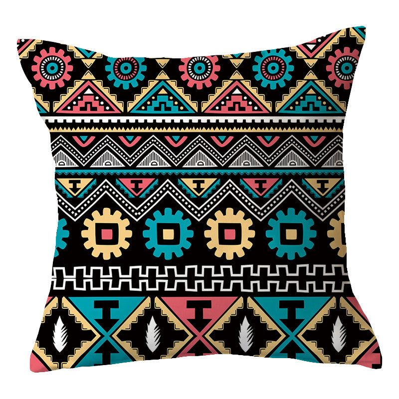 Traditional Geometric Mandala Cushion Cover