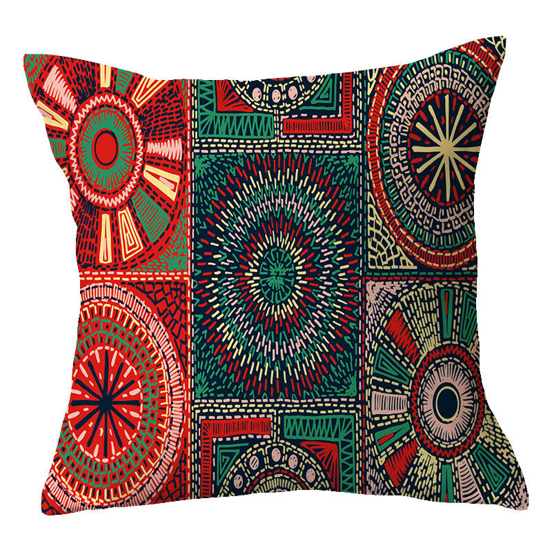 Traditional Geometric Mandala Cushion Cover