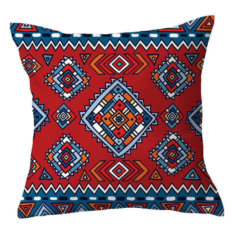 Traditional Geometric Mandala Cushion Cover