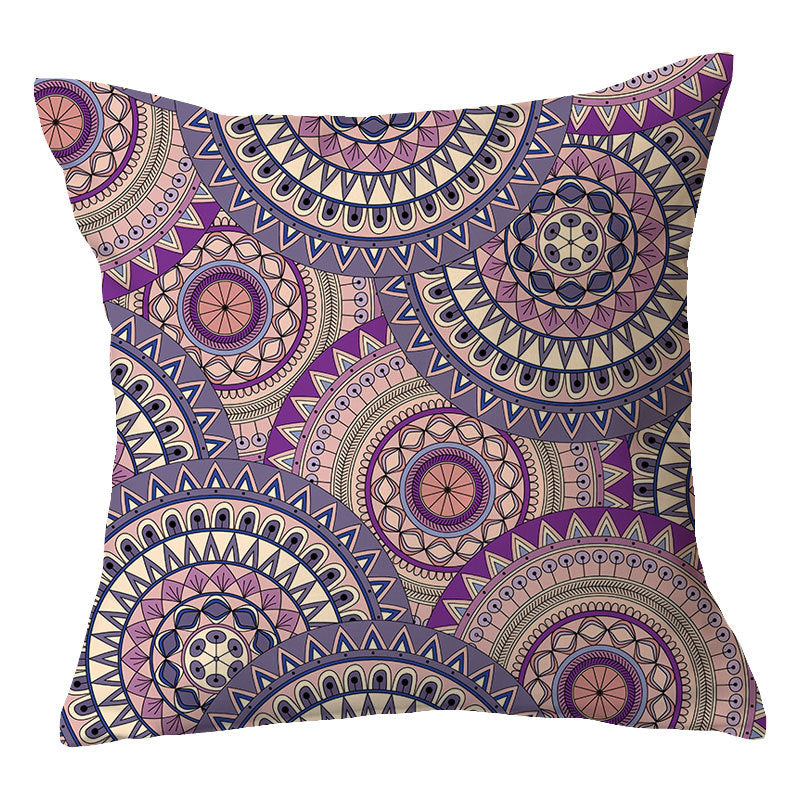 Traditional Geometric Mandala Cushion Cover