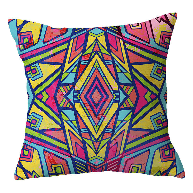 Traditional Geometric Mandala Cushion Cover