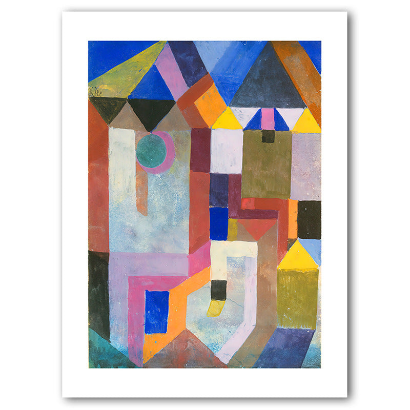 Abstract Urban Geometry Canvas Art