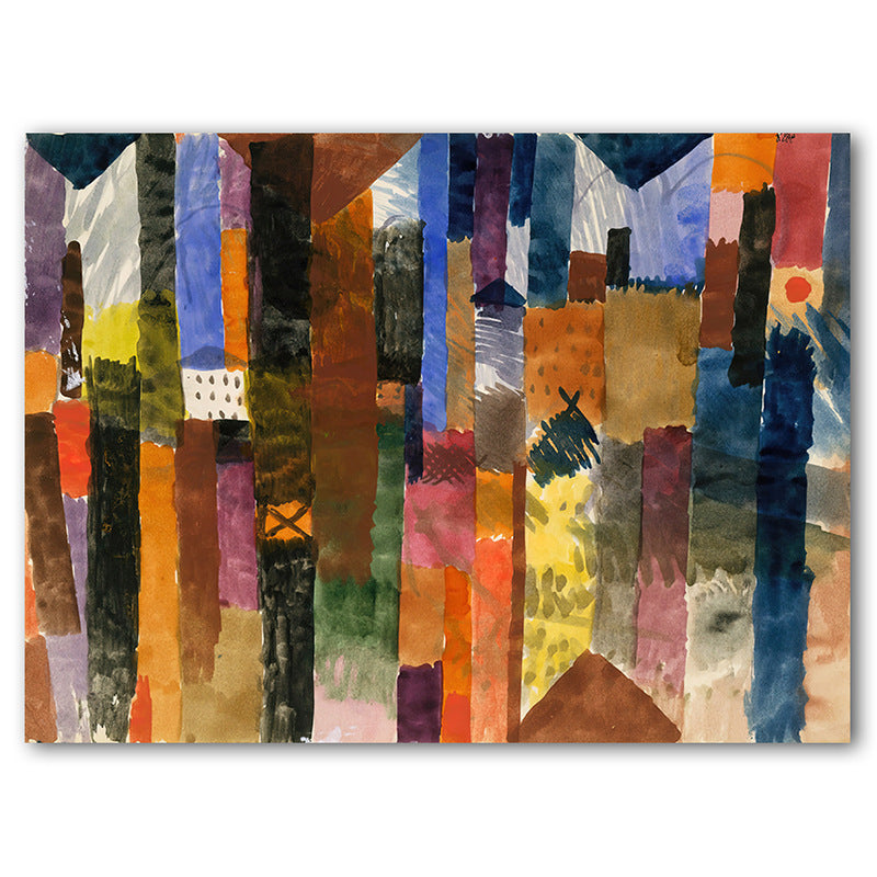 Abstract Urban Geometry Canvas Art