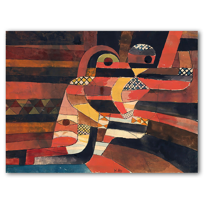 Abstract Urban Geometry Canvas Art