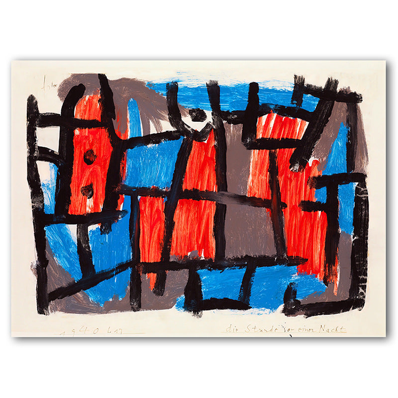 Abstract Urban Geometry Canvas Art