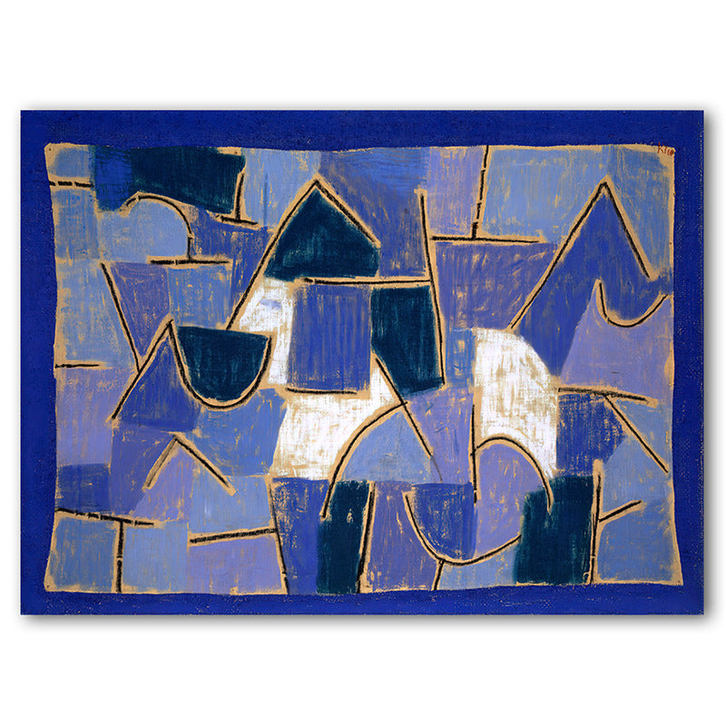 Abstract Urban Geometry Canvas Art