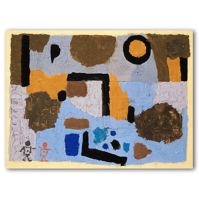 Abstract Urban Geometry Canvas Art