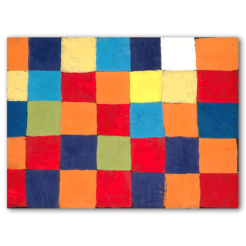 Abstract Urban Geometry Canvas Art