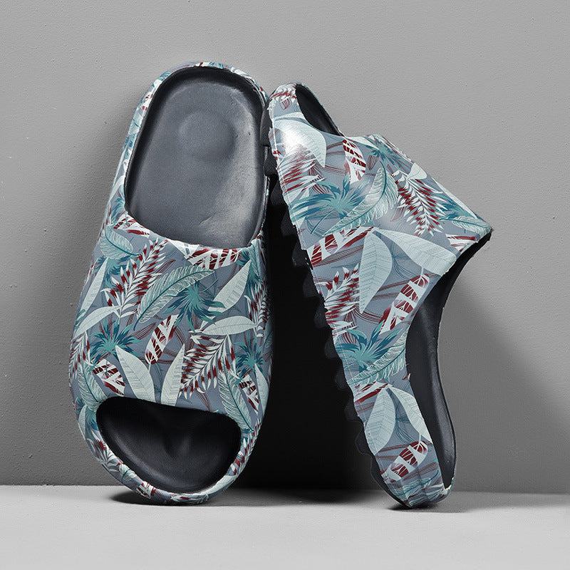 One Word Slippers Coconut Slippers Leaves  Trend Sandals