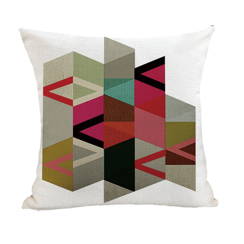 Modern Geometric Abstract Cushion Cover