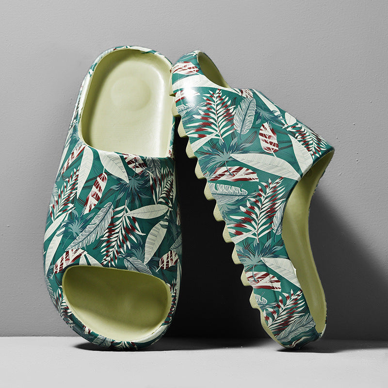 One Word Slippers Coconut Slippers Leaves  Trend Sandals