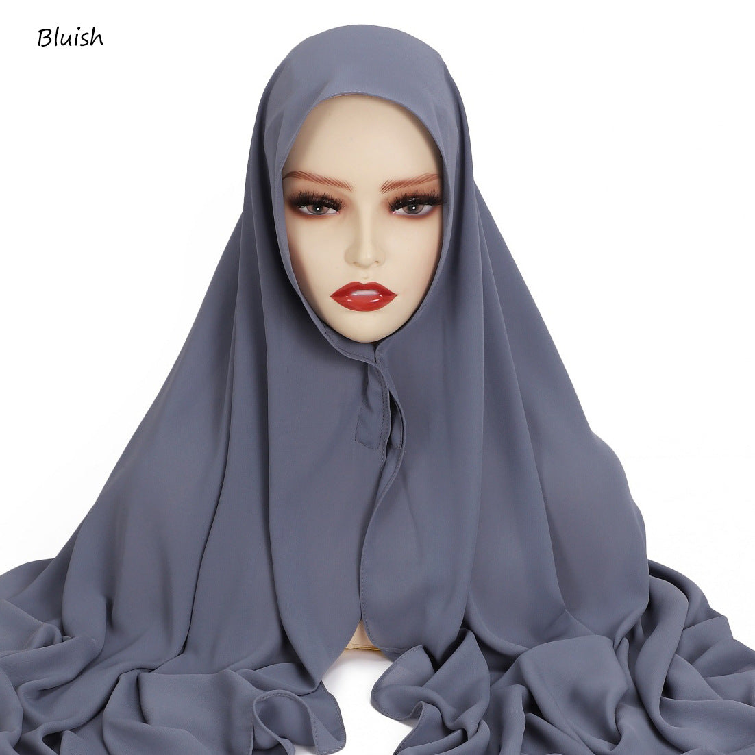 Solid-color High-quality Silky-soft Thick Chiffon With Built-in Magnets