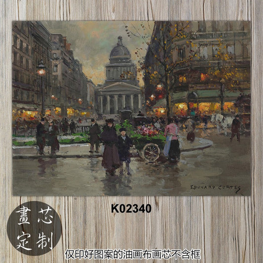 Parisian Street Life Canvas Art