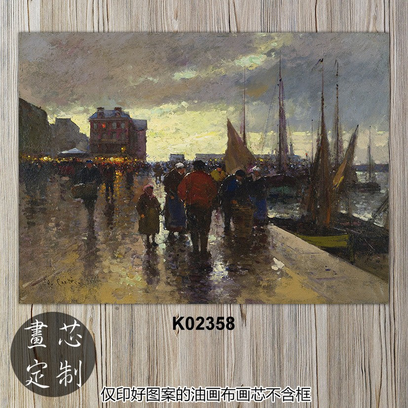 Parisian Street Life Canvas Art