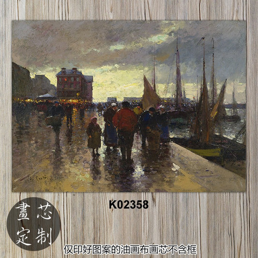 Parisian Street Life Canvas Art