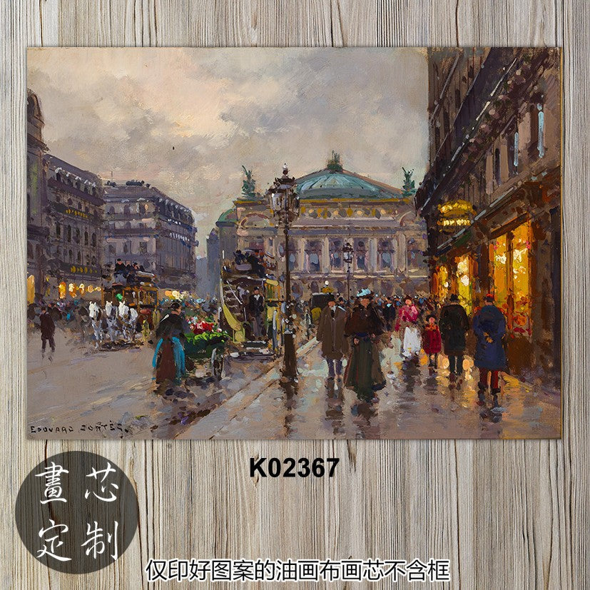 Parisian Street Life Canvas Art