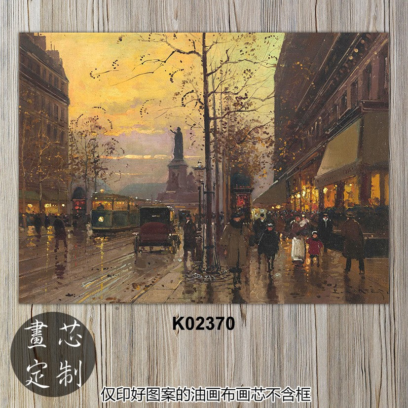 Parisian Street Life Canvas Art