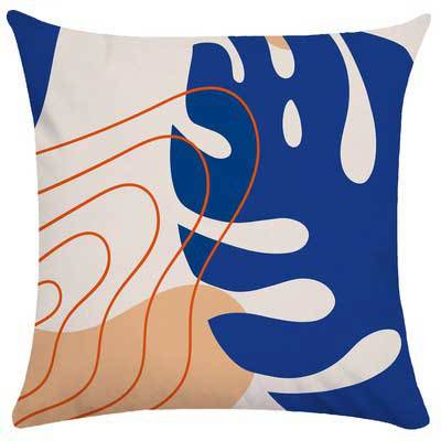 Abstract Wave Pattern Cushion Cover