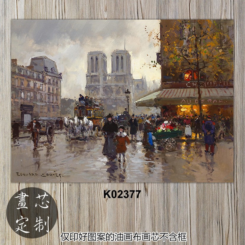 Parisian Street Life Canvas Art