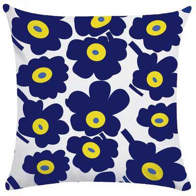 Abstract Wave Pattern Cushion Cover