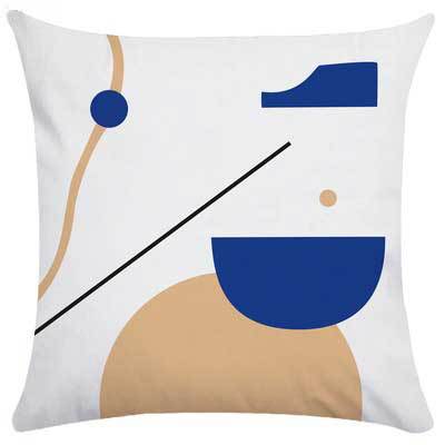 Abstract Wave Pattern Cushion Cover