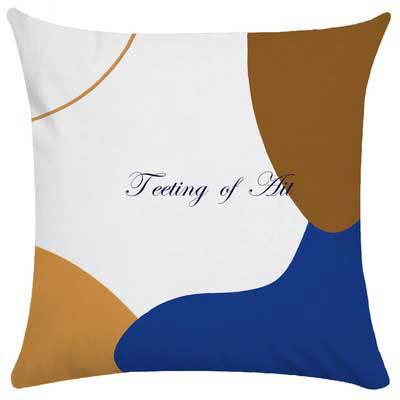 Abstract Wave Pattern Cushion Cover