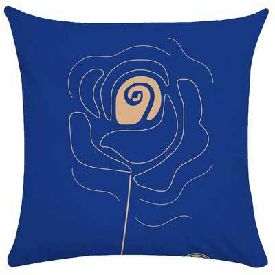 Abstract Wave Pattern Cushion Cover