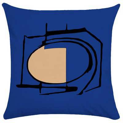 Abstract Wave Pattern Cushion Cover