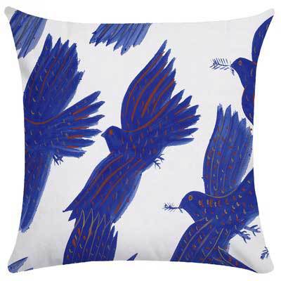 Abstract Wave Pattern Cushion Cover