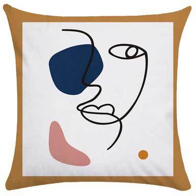 Abstract Wave Pattern Cushion Cover
