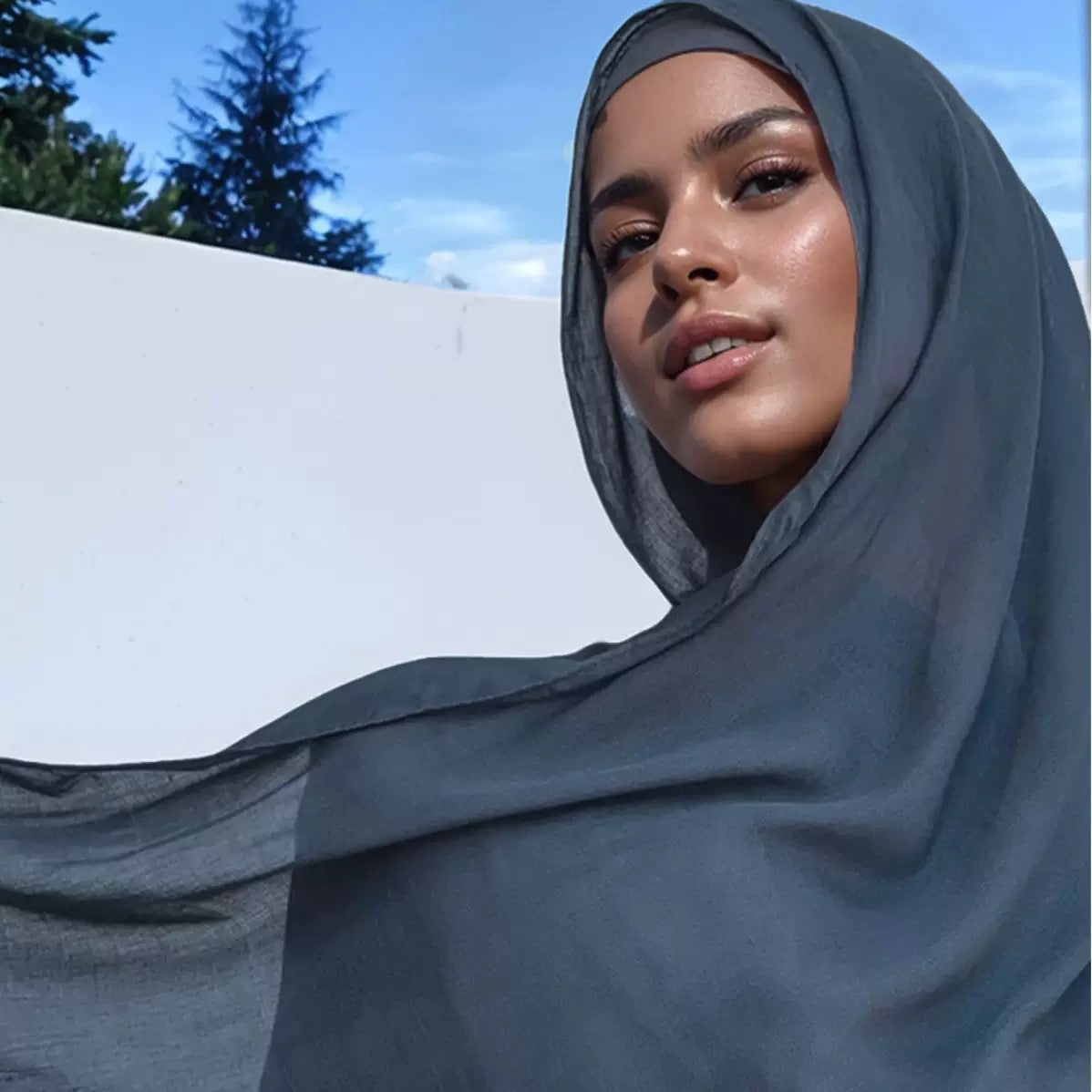 Cross-border Foreign Trade Modal Headscarf Double-Needle Rayon Scarf