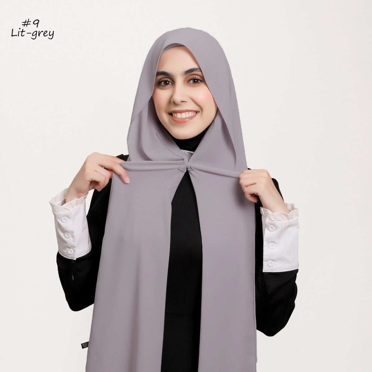Solid-color High-quality Silky-soft Thick Chiffon With Built-in Magnets