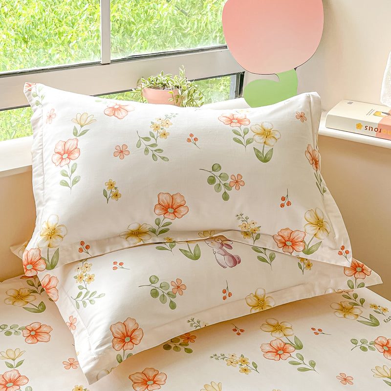 Pair Of Pure Cotton Pillowcases