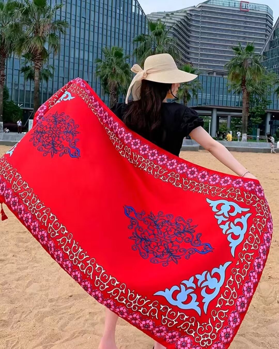 Ethnic-style Dual-use Beach Towel New Arrival