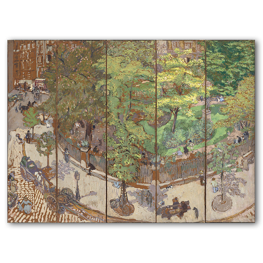 Quiet Countryside Courtyard Canvas Art